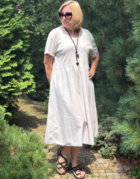 Sukienka STEFFI BEŻOWA